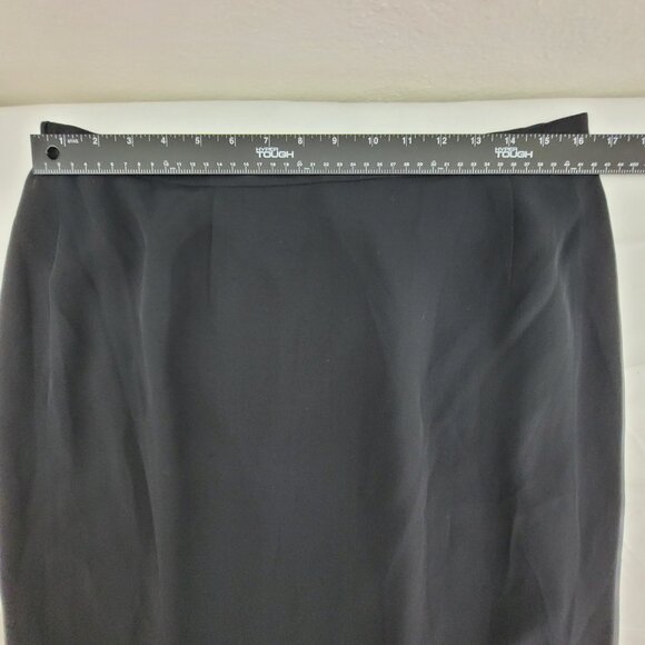 Draper's Studio Skirt Women's 18W Black Pencil Midi Vented Zip/Button - Picture 6 of 8